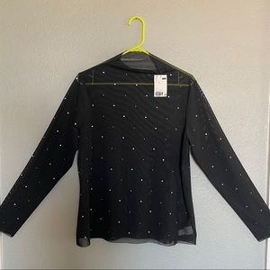 XL Sheer Long Sleeved H&M Top